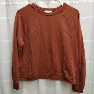 Burnt Orange 100% Cotton Universal Thread Sweatshirt- Size S